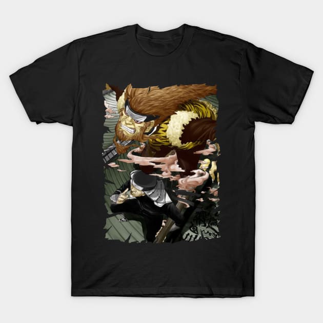 HIRUZEN SARUTOBI ANIME MERCHANDISE T-Shirt by julii.draws